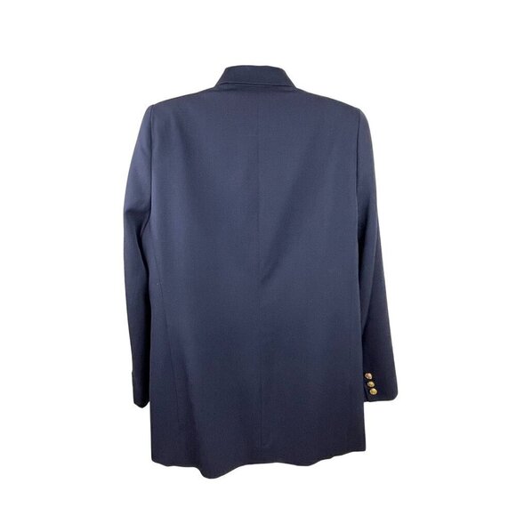 Charter club womens jacket vintage size 12 navy blue gold buttons double breaste - Picture 5 of 9